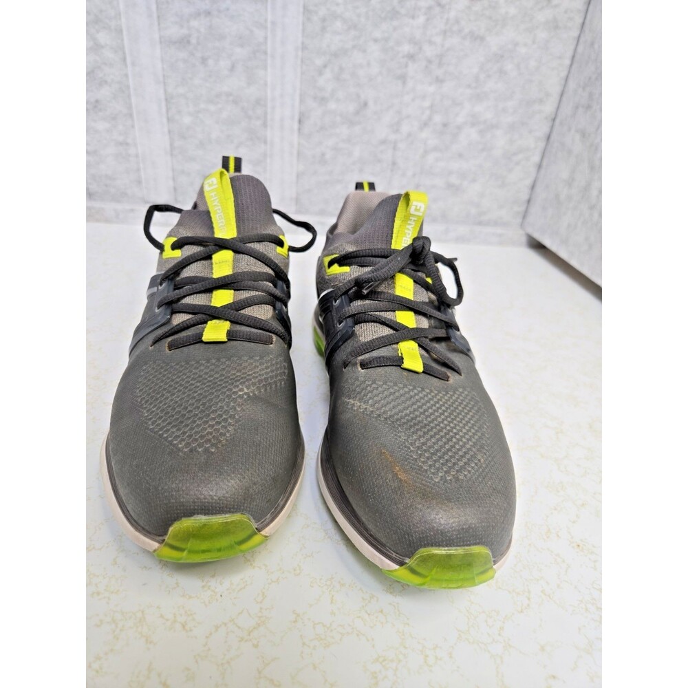 FootJoy Hyperflex Golf Shoes Menโs Sz 8M Gray Charcoal Lime Syle 51044